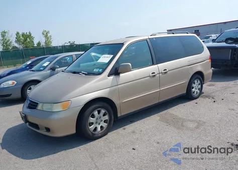 2002 Honda Odyssey Ex z USA, uszkodzony, nr VIN 2HKRL18652H522285